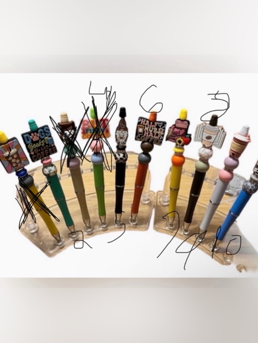 Coffee Beaded Pens (Qty 1)